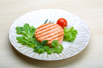 Salmon burger cutlet