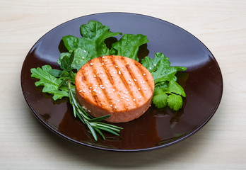 Salmon burger cutlet