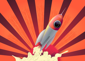 Rocket space ship