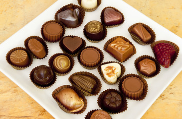 Assorted chocolate candies