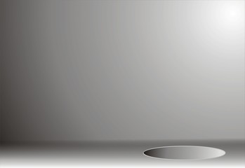 putting with golf club and ball 