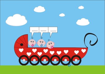 babies in the carriage