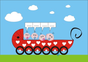 babies in the carriage