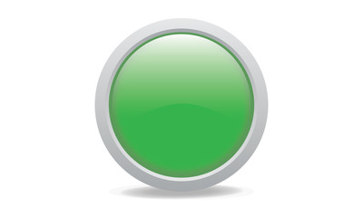 green glossy web icon