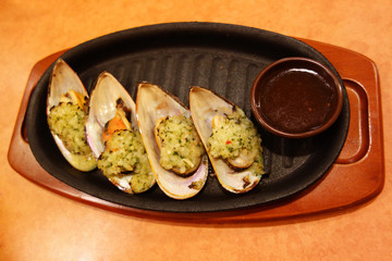 ムール貝のガーリック焼き