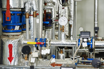 gas heating system boiler room equipments