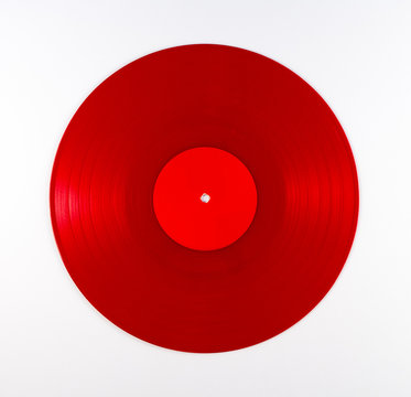 Red Vinyl Record Album