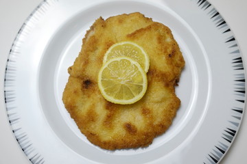schnitzel on plate 10