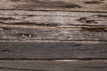Old wooden planks that have weathered the test of time
