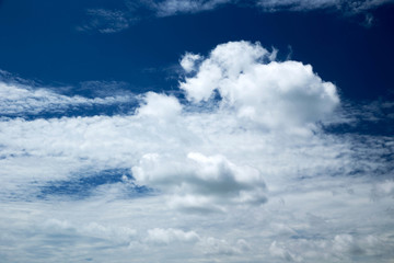 clouds in the blue sky