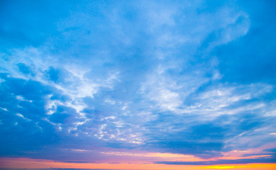 Obraz premium sky with clouds and sun