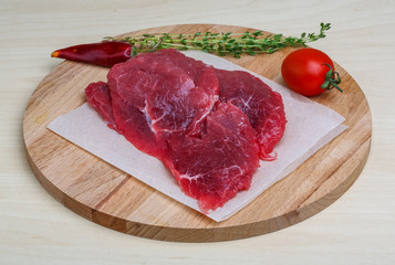 Raw beef
