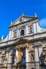 Fototapeta na wymiar St. Peter and St. Pauls Church in Krakow