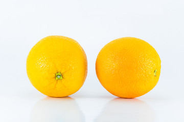 Orange isolated on white background.