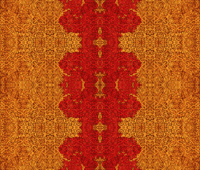 colored arabian ornamental carvings
