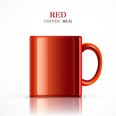 classic red mug