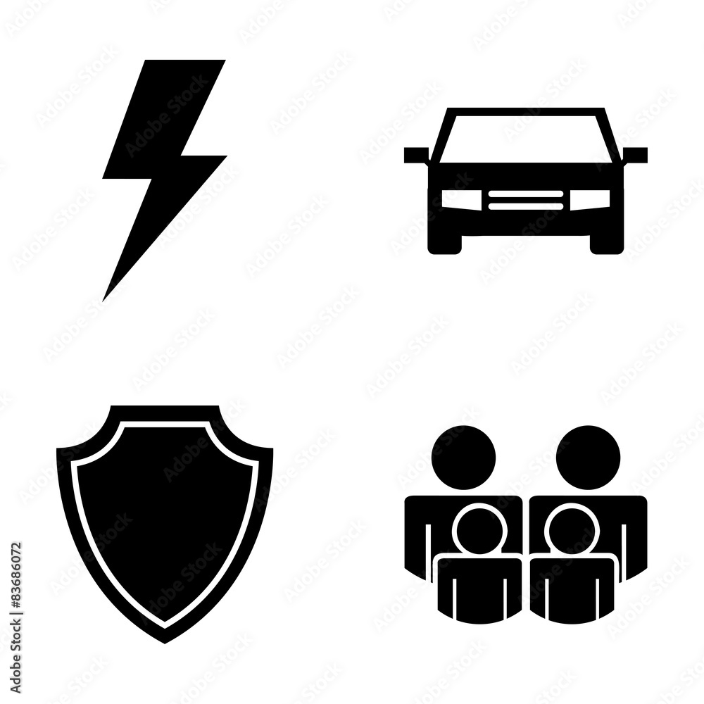 Poster insurance icons