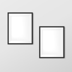 elegant blank photo frames set