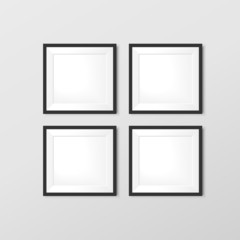 elegant blank photo frames set