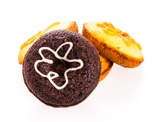 donut on white background