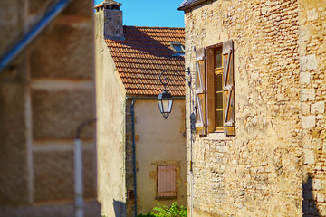 Fototapeta na wymiar Beautiful street in Flavigny-sur-Ozerain