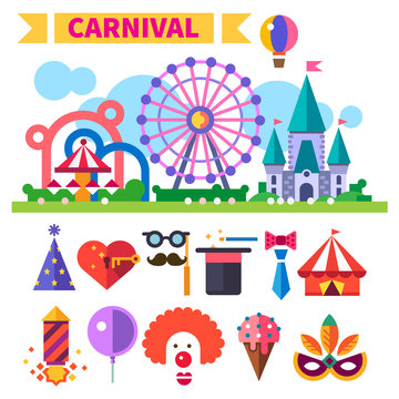 Carnival in amusement park