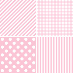 Vector set of 4 background patterns.
