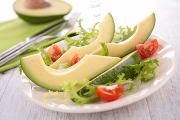 avocado and salad
