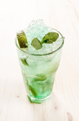 cocktail with lime
