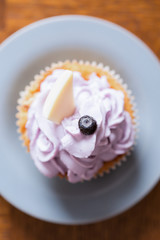 Tasty cupcake with mascaropne