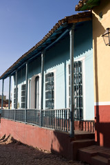 Trinidad, Cuba, Colonial house with traditional window grate
