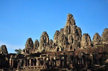 Fototapeta na wymiar Angkor Temple of Bayon in Cambodia