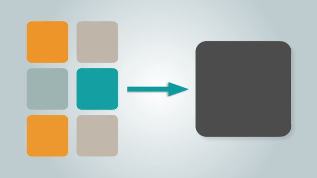Square text box diagram for presentation.box 6
