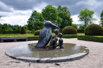 Skulptur im Britzer Garten Berlin