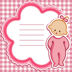 Template Birthday card For baby 