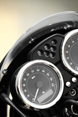 Fototapeta na wymiar Motorcycle speedometer