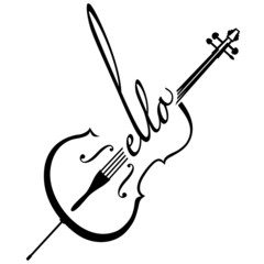 Cello als Logotype © mo-ment