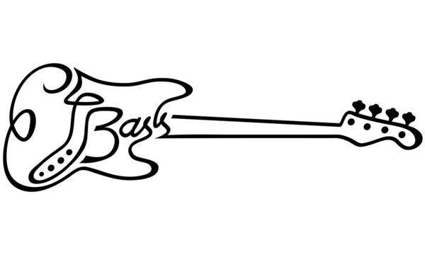 E-Bass als Logotype