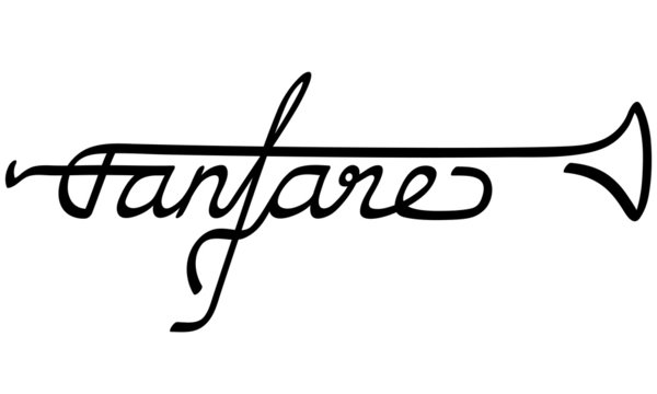 Fanfare als Logotype