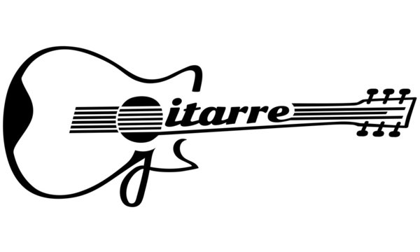 Gitarre als Logotype