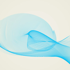 Abstract Lines Background Design - Bird Shape