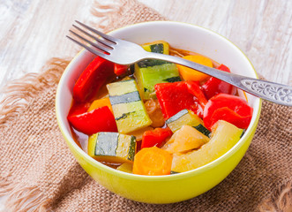 Vegetable Stew. Lecho, Lecso, Ratatouille