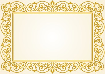 Russian traditional carving ornament. 