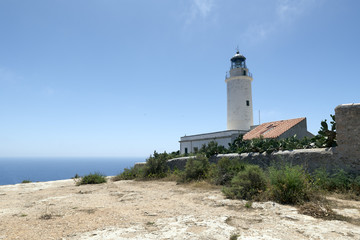 Fototapeta na wymiar Formentera Lighthouse