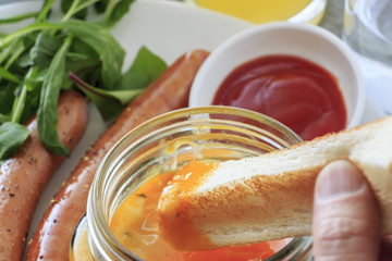  Coddled Egg in a jar for breakfast