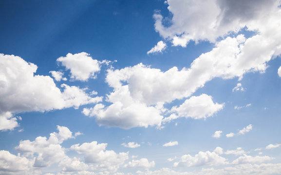 blue sky with cloud closeup