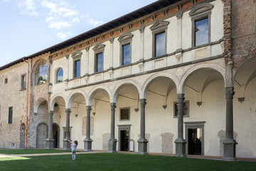 Fototapeta na wymiar Ancient Abbey in Bergamo