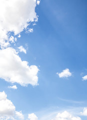 blue sky with cloud closeup