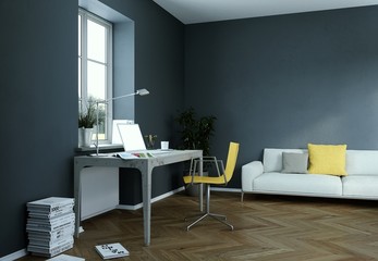 Arbeitszimmer im Altbau