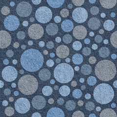 Bubble decorative pattern - seamless pattern - blue jeans textil